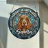 Cocker (Working) Chocolate Memorial Stained Glass Effect Suncatcher